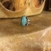 Navajo Artist Annette Chiquito Sterling & Turquoise Ring - Image 4